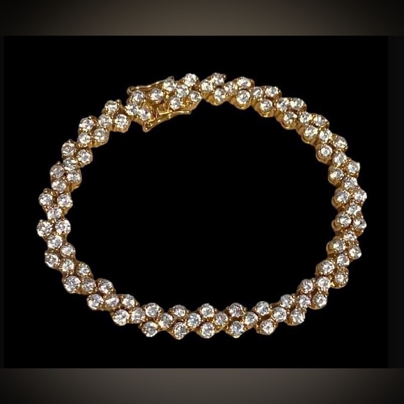 Jewelry - ⚜️ 14K GE Loaded CZ Bracelet #4899